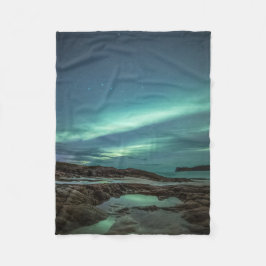 Cobertor De Velo Foto da paisagem das luzes do norte