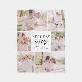 Cobertor De Velo Foto de Casamento Elegante Fleece Blanket