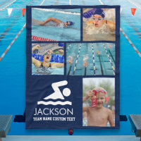 Foto de natação personalizada Collage Swimmer