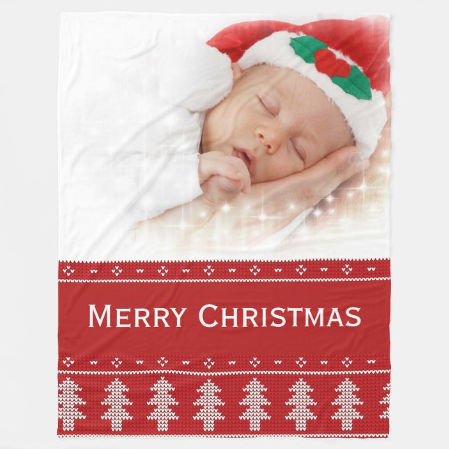 Cobertor De Velo Foto de Natal Fleece Blanket (Frente)