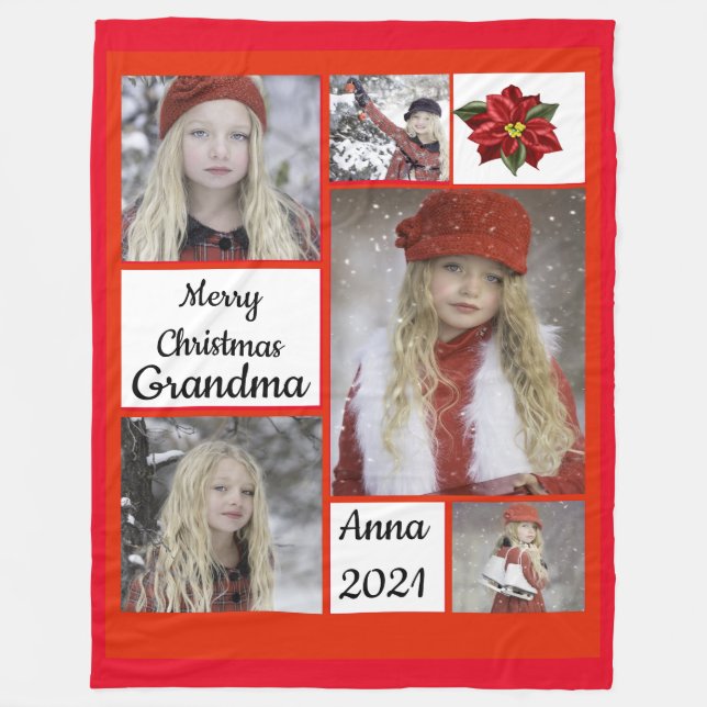 Cobertor De Velo Foto de Natal Fleece Blanket (Frente)