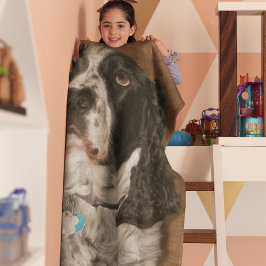 Cobertor De Velo Foto de Pet do Spinger Spaniel Inglês