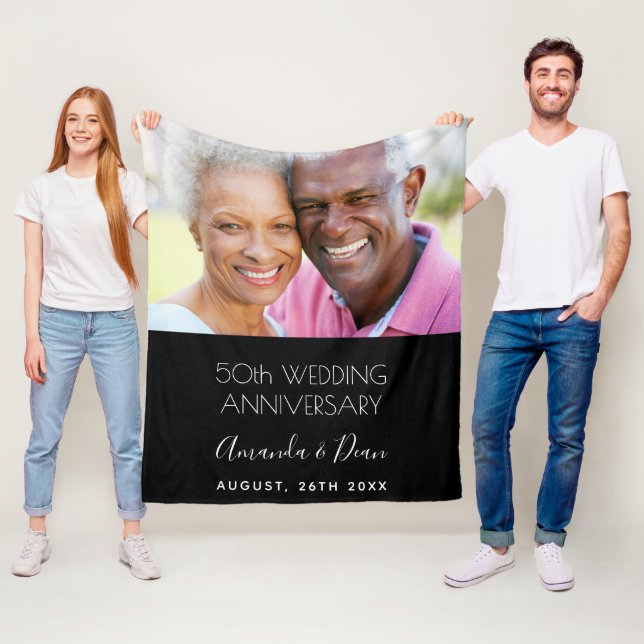 Cobertor De Velo Foto do 50º aniversário do casamento elegante mode (In Situ)