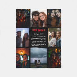 Cobertor De Velo Foto do Dia da Amizade Melhor