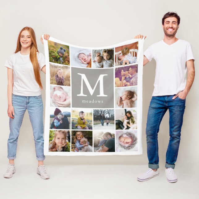 Cobertor De Velo Foto do Monograma da Família (In Situ)