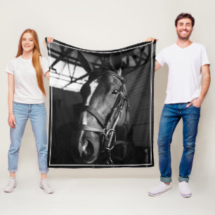 Cobertor De Velo Foto Memorial Elegante de Cavalo Equestre