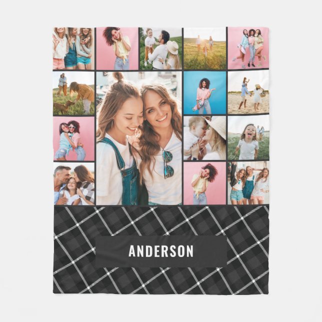 Cobertor De Velo Foto mínima botânica negra pampas 15 (Frente)