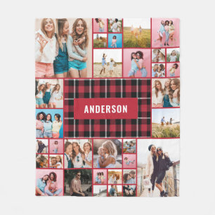 Cobertor De Velo Foto mínima mínima de pampas 34 da xadrez preta ve