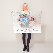 Foto moderna com a primeira letra de Natal