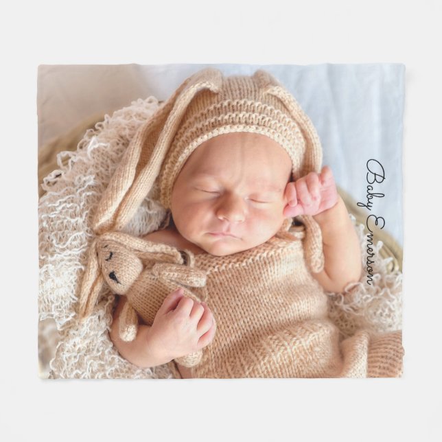 Cobertor De Velo Foto personalizada (Frente (Horizontal))