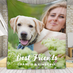 Cobertor De Velo Foto personalizada de melhor cão mãe de sempre