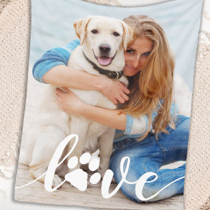 Cobertor De Velo Foto personalizada de sobrevoo do Cão de Impressão