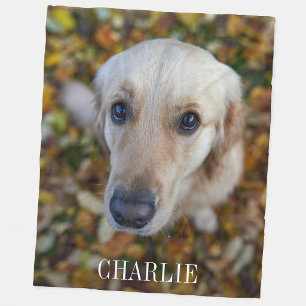Cobertor De Velo Foto Personalizada do Cachorro de Estimação