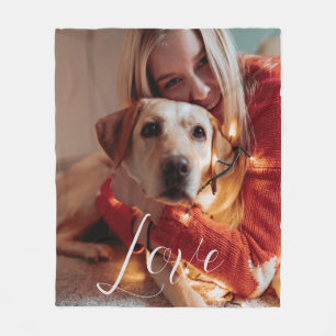 Cobertor De Velo Foto personalizada do cão Pet do script