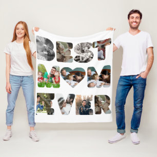 Cobertor De Velo Foto personalizada moderna 11 Melhor mãe
