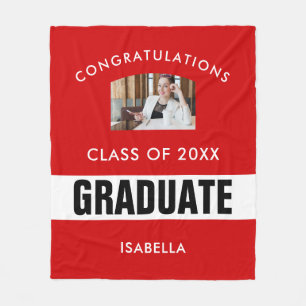 Cobertor De Velo  Foto personalizada para graduação em preto e ve