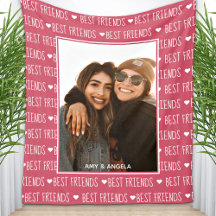 Foto rosa de amizade Na moda BFF de melhores amigo