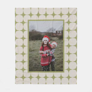 Cobertor De Velo Foto verde moderna do Meio século simples