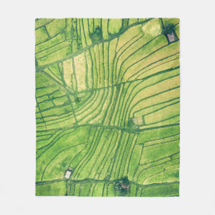 Cobertor De Velo Fotografia aérea no campo de arroz