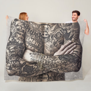 Cobertor De Velo Fotografia do tatuagem do músculo da caixa