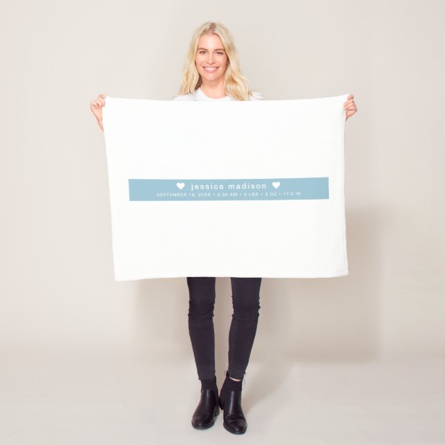 Cobertor De Velo Fotografias de Estado de Nascimento Azul Moderno (In Situ)