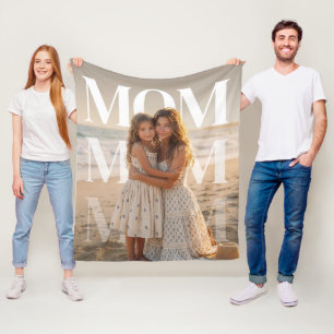 Cobertor De Velo FotoPop Mamãe Personalizada