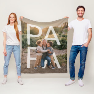 Cobertor De Velo FotoPop Papai Personalizado