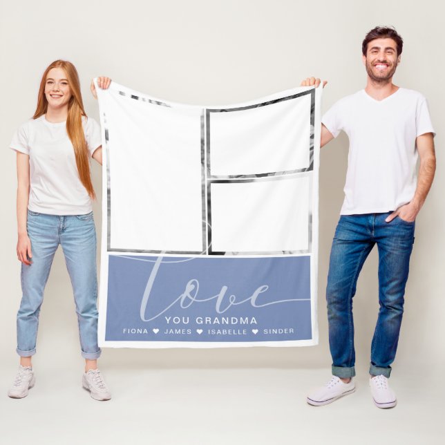 Cobertor De Velo Fotos Azuis Modernas personalizadas (In Situ)