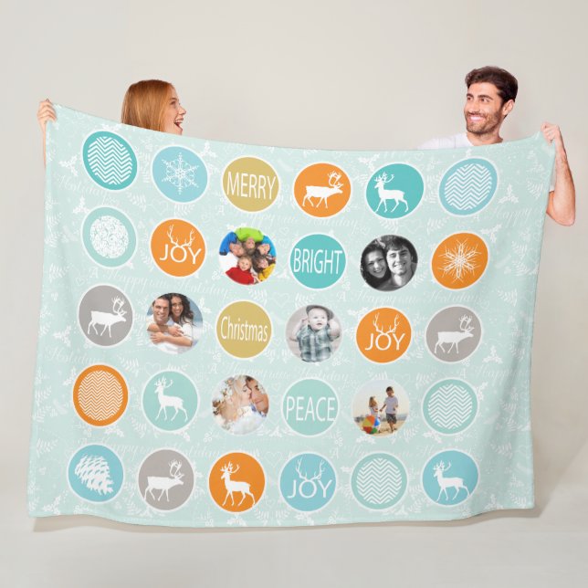 Cobertor De Velo Fotos da família de Natal Rustic Holiday (In Situ)