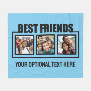 Cobertor De Velo Fotos, texto e cor personalizados dos melhores ami