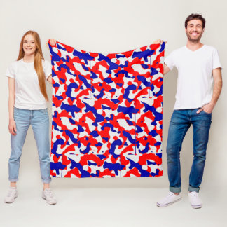 Cobertor De Velo Fourth of July Fleece Blanket