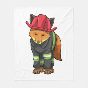 Cobertor De Velo Fox como Bombeiro com Capacete