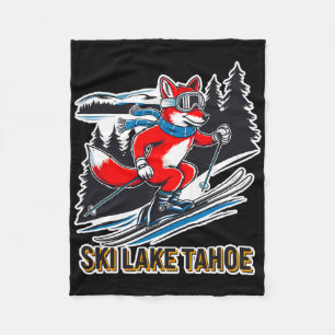 Cobertor De Velo Fox Skiing Alpino Ski Adventure Lake Tahoe Califor