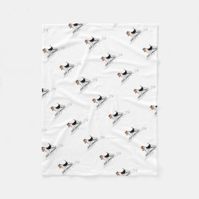 Cobertor De Velo Fox Terrier orgulhosa (Frente)