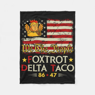 Cobertor De Velo Foxtrot Delta Taco 8647 Vamos Go Taco Us Flag