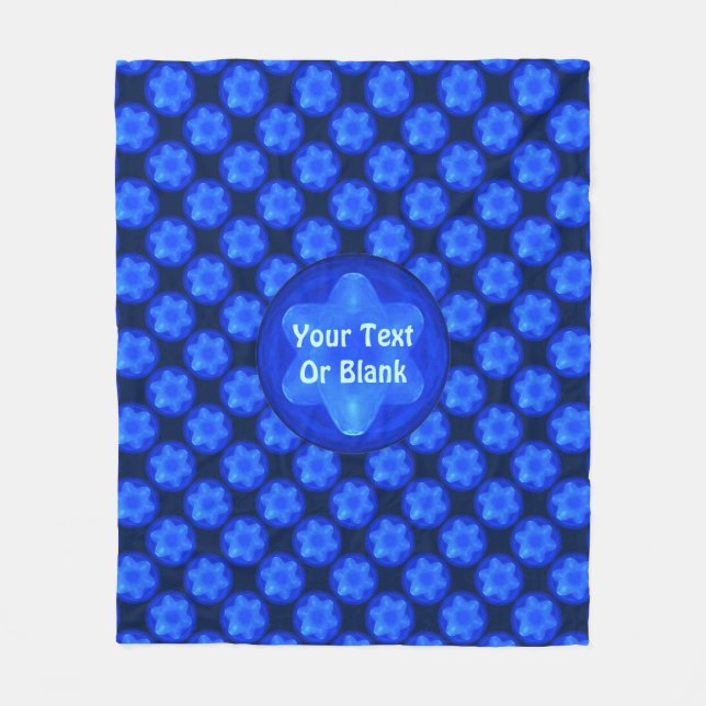 Cobertor De Velo Fractal Bluestar (Frente)