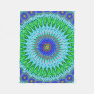 Cobertor De Velo Fractal da mandala