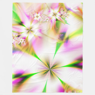 Cobertor De Velo Fractal floral