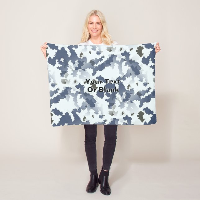 Cobertor De Velo Fractal Winter Camouflage (In Situ)