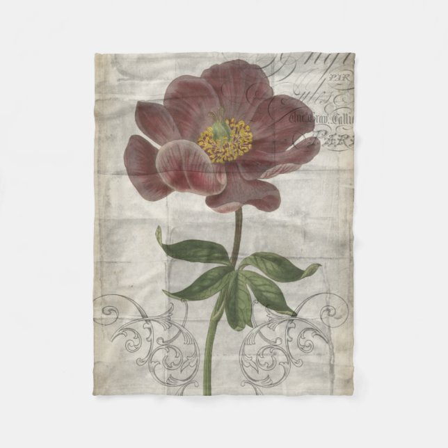 Cobertor De Velo Francês Floral I (Frente)