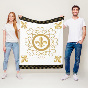 Cobertor De Velo Francês Preto e Branco Reversível