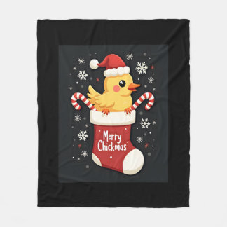 Cobertor De Velo Frango de Natal feliz