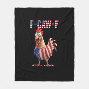 Cobertor De Velo Frango F-Caw-F Engraçado Bandeira dos EUA F-Caw-F