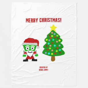 Cobertor De Velo FrankenQueijo de Natal Grande Folha