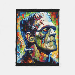 Cobertor De Velo Frankenstein Monster E Bride Halloween Matching
