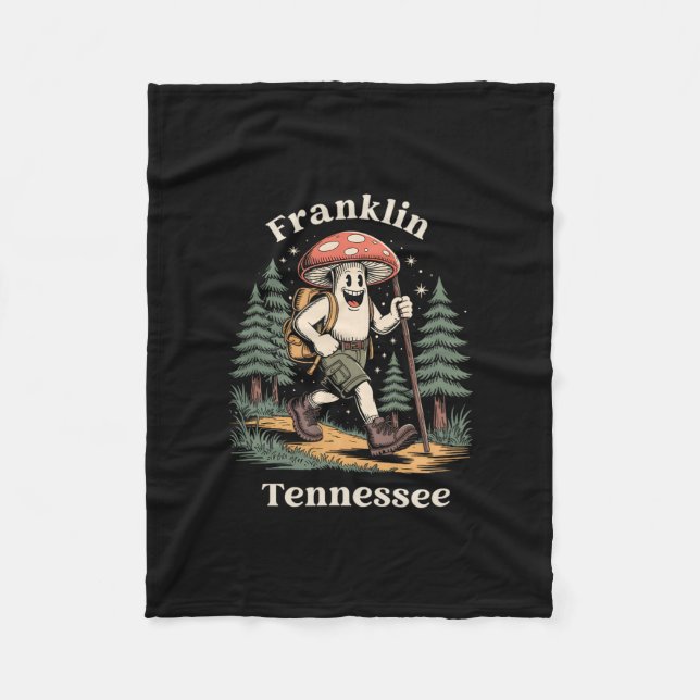 Cobertor De Velo Franklin Tennessee Hiking Mushroom Vacation  (Frente)