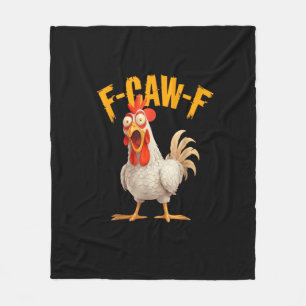 Cobertor De Velo Frase de efeito engraçada de galinha e galo F-Awk-