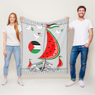 Cobertor De Velo Freedom Global Sumud Flotilla Boats para Gaza
