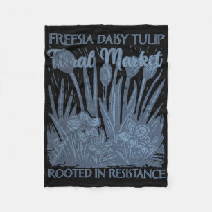 Cobertor De Velo Freesia Daisy Tulipa Enraizada Em Resistência Suti