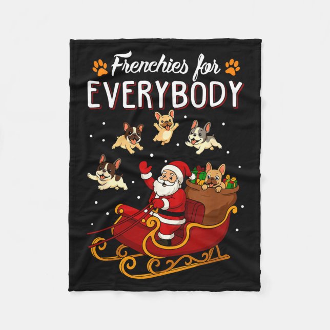 Cobertor De Velo French Bulldog Dog Mom Men Women Kids Funny Christ (Frente)